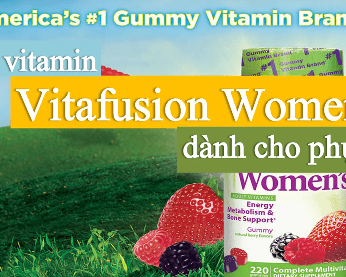 Kẹo Dẻo Bổ Sung Vitamin Tổng Hợp cho Phụ Nữ vitafusion Women's Gummy Vitamins – Hộp 220 Viên