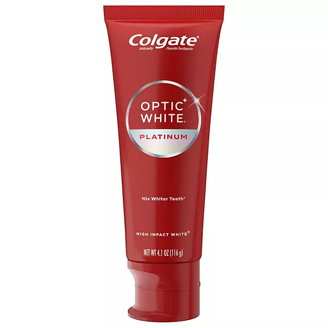 Kem Đánh Răng Làm Trắng Răng Colgate Optic White Platinum Teeth Whitening Toothpaste - 4 Tuýp X 116g