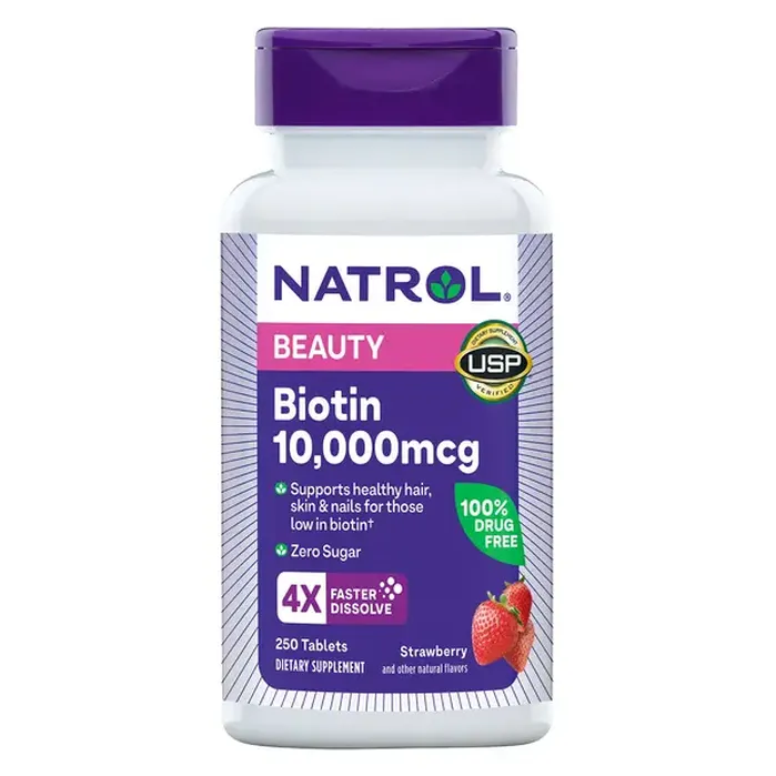 Viên Ngậm Natrol Biotin 10,000mcg – Hộp 250 Viên