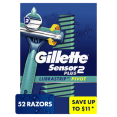 Dao Cạo Dùng Một Lần Cho Nam Giới Gillette Sensor2 Plus Disposable Razor - Hộp 52 Cái