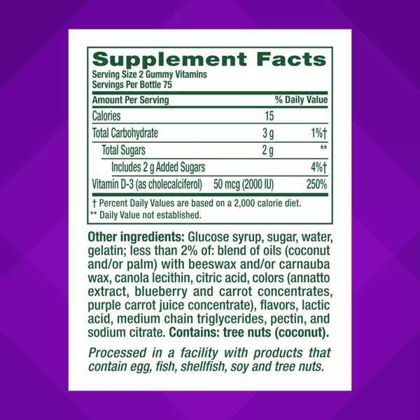 Kẹo Dẻo Bổ Sung Vitamin D3 Vitafusion – Hộp 150 Viên