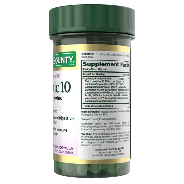 Viên Uống Nature's Bounty Ultra Strength Probiotic 10 – Hộp 70 Viên