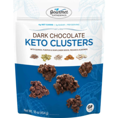 Hạt Tổng Hợp Bọc Socola Gourmet Gatherings Dark Chocolate Keto Cluster - Túi 454g
