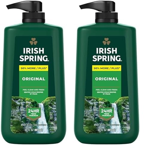 Sữa Tắm Cho Nam Irish Spring Body Wash Original Clean - 2 Chai X 887ml