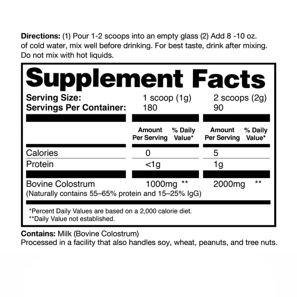 Sữa Non Zena Nutrition Pure Colostrum 2000 mg - Hộp 180g
