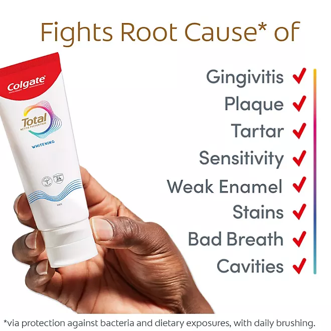 Kem Đánh Răng Làm Trắng Colgate Total Whitening Toothpaste - 5 Tuýp X 170g