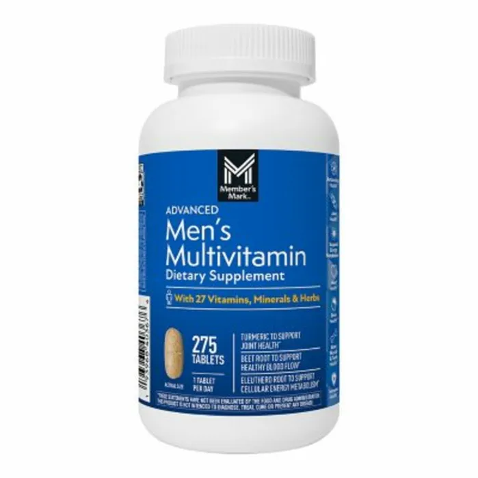 Viên Uống Bổ Sung Vitamin Tổng Hợp Member's Mark Advanced Men's – Hộp 275 Viên