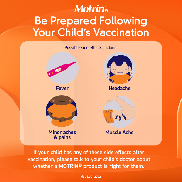  Siro Giảm Đau Và Hạ Sốt Cho Trẻ Em Motrin Children's Berry Flavor Dye-Free Ibuprofen Oral Suspension – 3 Chai X 120ml