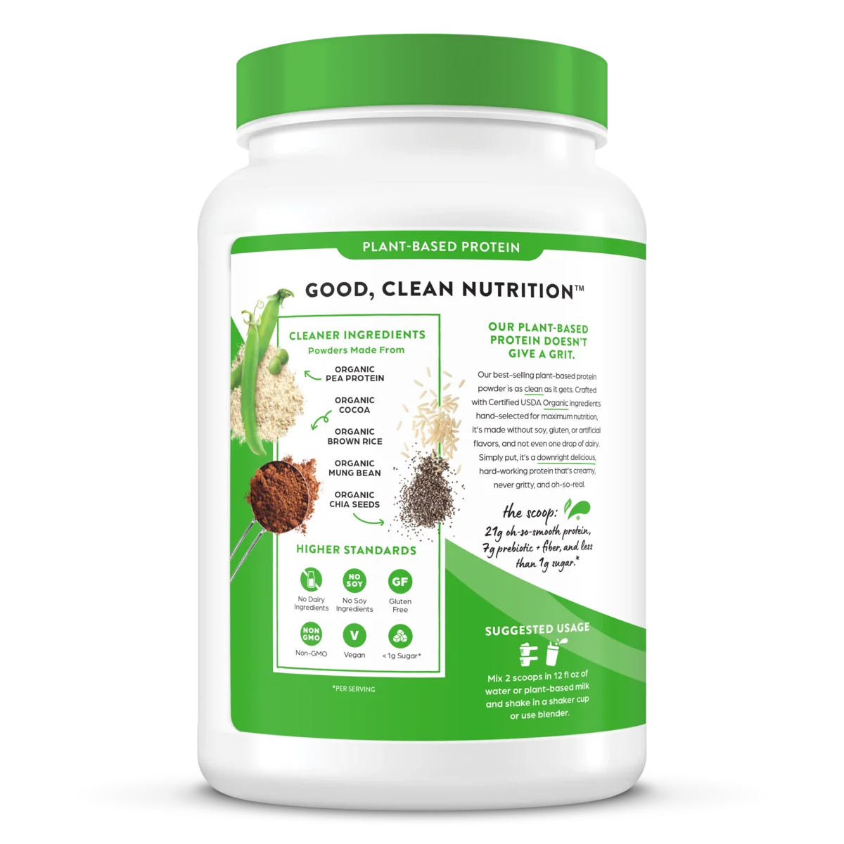 Bột Protein Thực Vật Orgain Organic Hương Chocolate Fudge – Hộp 1243g