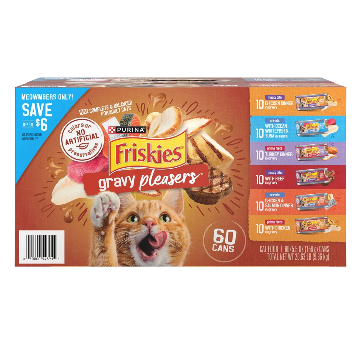 Pate Mèo Friskies Gravy Purina – Hộp 60 Lon