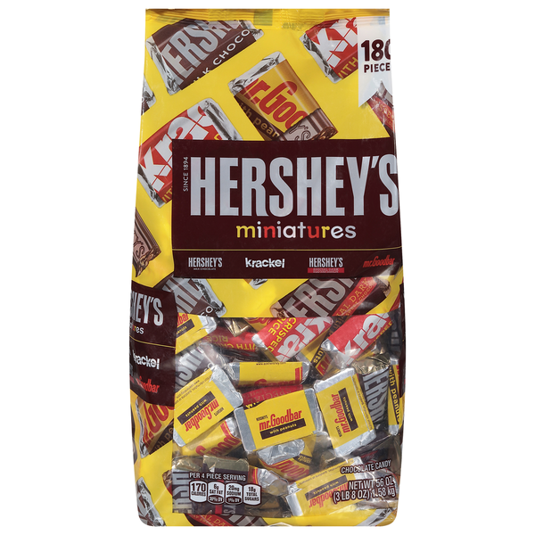 HERSHEY'S Miniatures Variety Pack Chocolate Candy, 180 pcs.