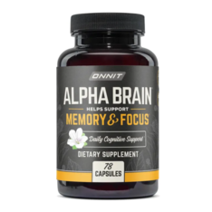Viên Uống Onnit Alpha Brain Hỗ Trợ Trí Nhớ Và Tập Trung – Hộp 78 Viên
