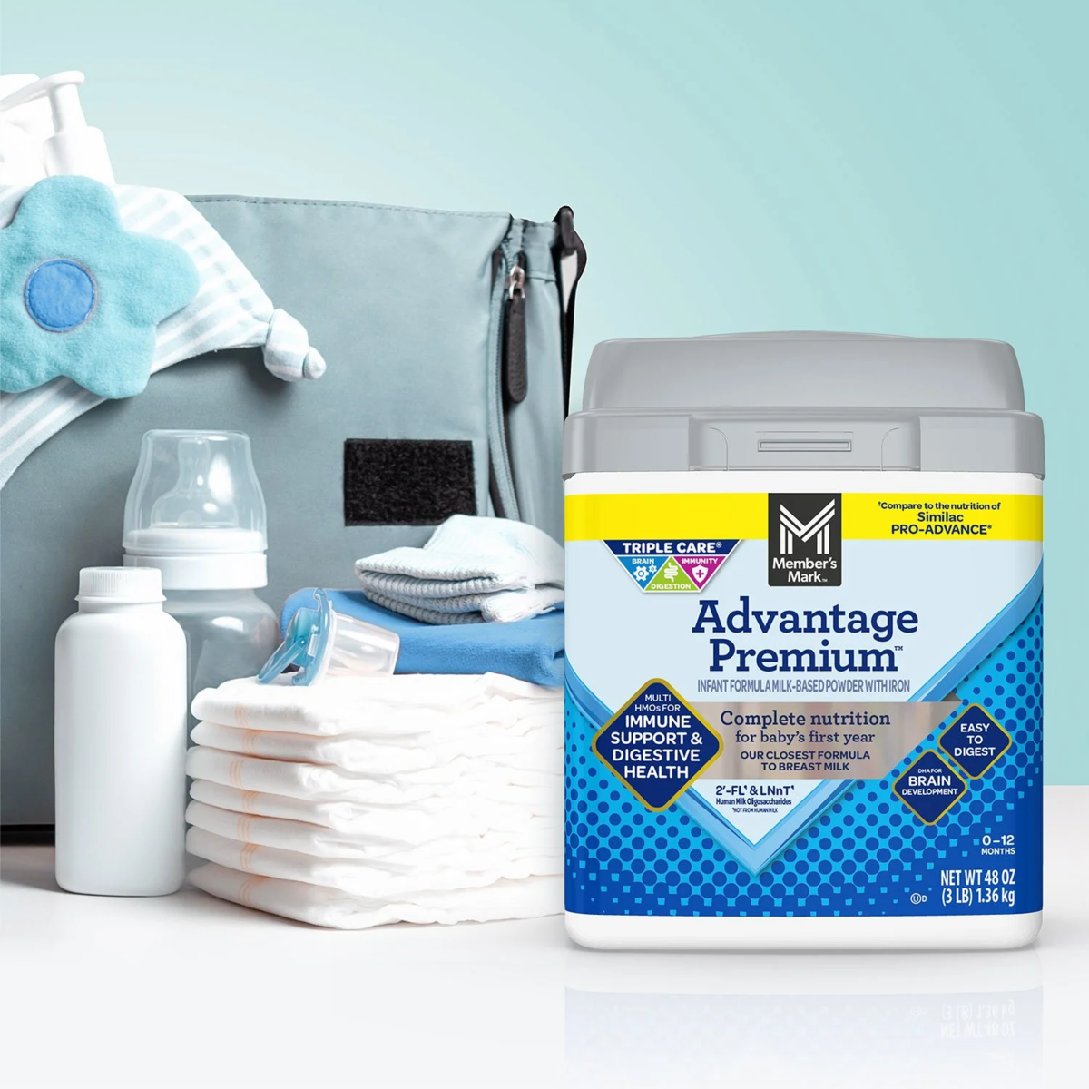 Sữa Công Thức Member's Mark Advantage Premium Infant Formula - Hộp 1.36kg