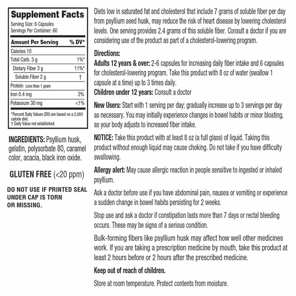 Viên Uống Bổ Sung Chất Xơ Kirkland Signature Psyllium Fiber – 2 Hộp X 360 Viên