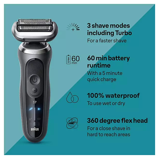Bộ Dao Cạo Râu Điện Cho Nam Braun Series 7 7189cc Electric Razor Shaver Kit for Men