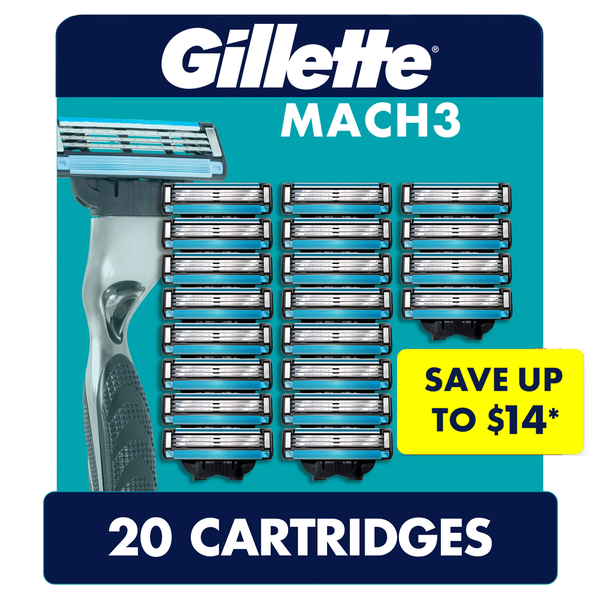 Lưỡi Dao Cạo Dành Cho Nam Gillette Mach3 Men's Razor Cartridges - Hộp 20 Cái