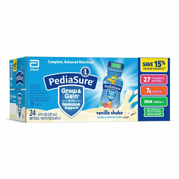 Sữa Dinh Dưỡng PediaSure Grow & Gain Vị Vani –  Thùng 24 Chai X 237ml