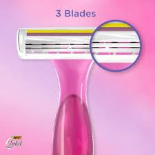 Dao Cạo Dành Cho Phụ Nữ BIC Soleil Color Collection Women's Razors 3 Lưỡi - Hộp 16 Cái