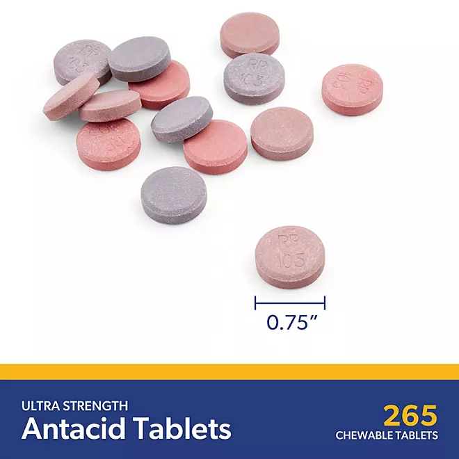 Viên Nhai Hỗ Trợ Giảm Ợ Nóng Và Khó Tiêu Member's Mark Ultra Strength Antacid - 2 Hộp X 265 Viên