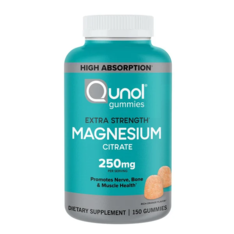 Kẹo Dẻo Qunol Magnesium Extra Strength 250 mg – Hộp 150 Viên