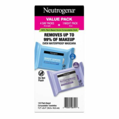 Khăn Tẩy Trang Neutrogena Makeup Remover Cleansing Towelettes – Hộp 5 Gói X 25 khăn