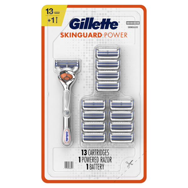 Dao Cạo Dành Cho Nam Gillette SkinGuard Power Men's Razor  - Tay Cầm Kèm 13 Lưỡi Thay Thế
