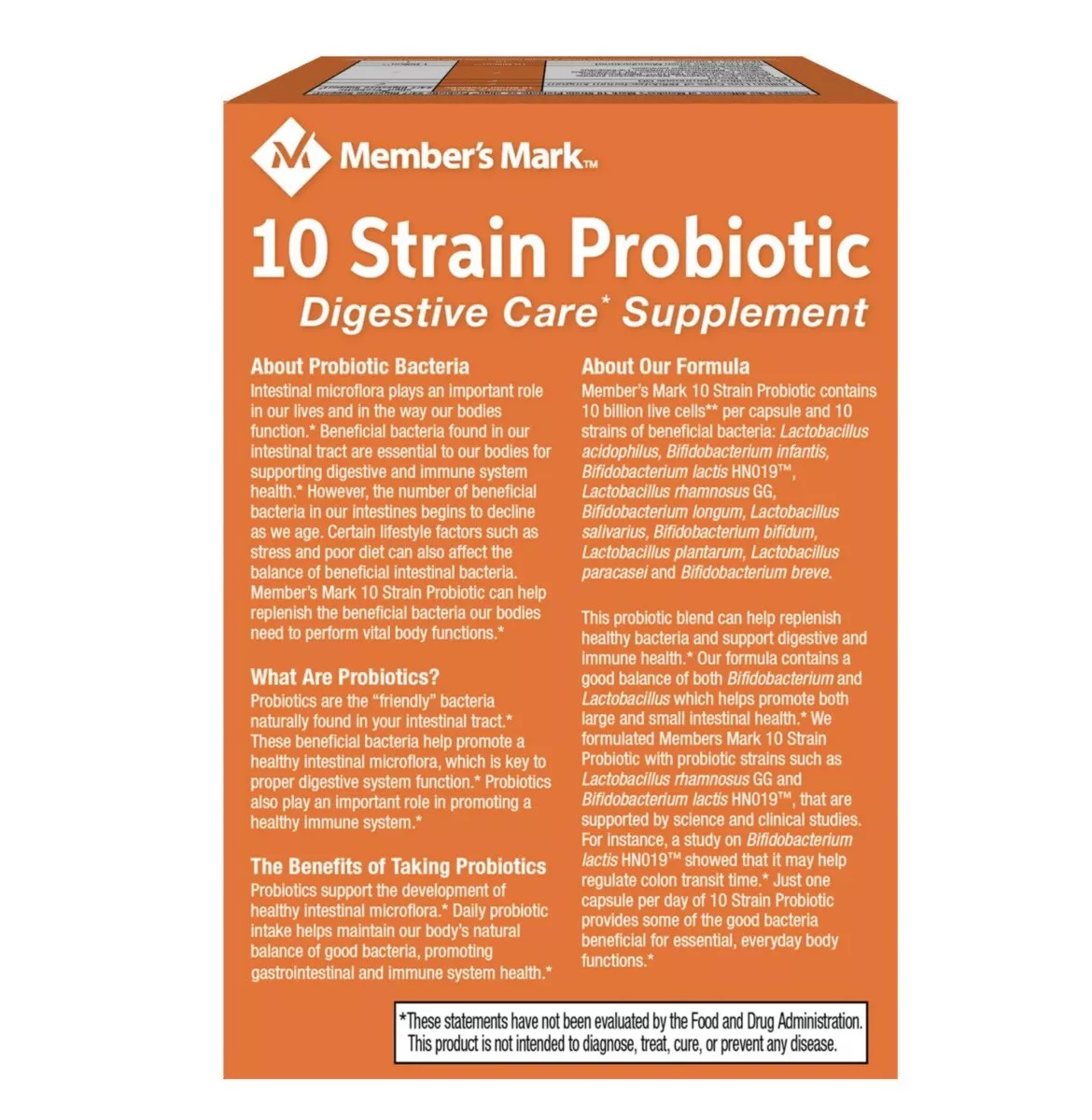 Viên Uống Probiotic Member's Mark – Hộp 84 Viên