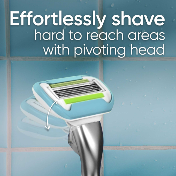 Dao Cạo Dành Cho Phụ Nữ Venus Platinum Extra Smooth Metal Women's Razor - 1 Tay Cầm Kim Loại Kèm 11 Lưỡi Thay Thế