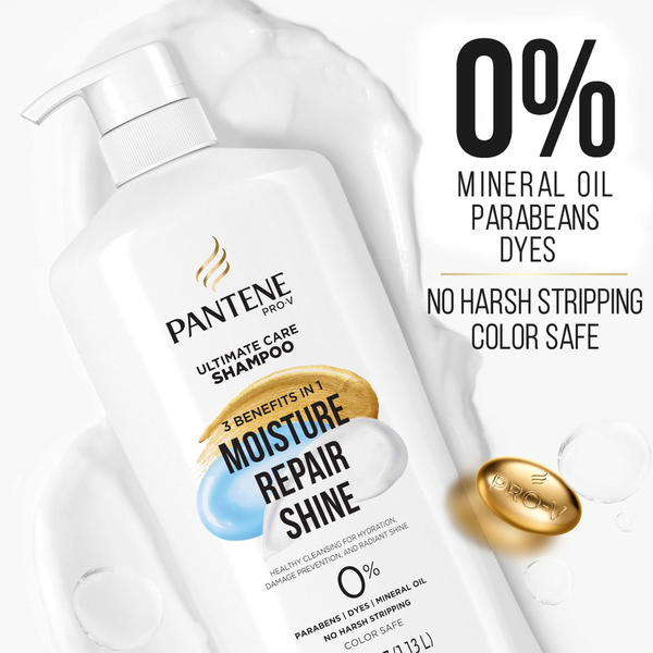Dầu Gội Chăm Sóc Tối Ưu Pantene Pro-V Ultimate Care 3-in-1 Shampoo - Chai 1.13L