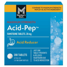 Viên Uống Hỗ Trợ Giảm Axit Dạ Dày Member's Mark Acid Reducer Famotidine 20 mg –  2  Hộp x 100 Viên