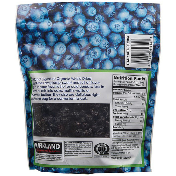 Việt Quất Sấy Nguyên Trái Kirkland 567g