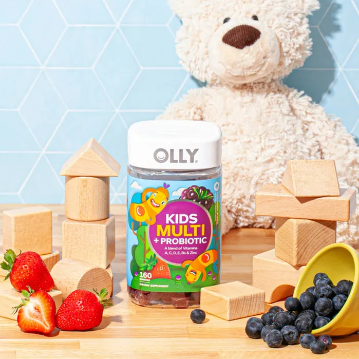 Kẹo Dẻo Hỗ Trợ Sức Khỏe Toàn Diện & Hệ Tiêu Hóa Olly Kids Multivitamin + Probiotic – Hộp 160 Viên