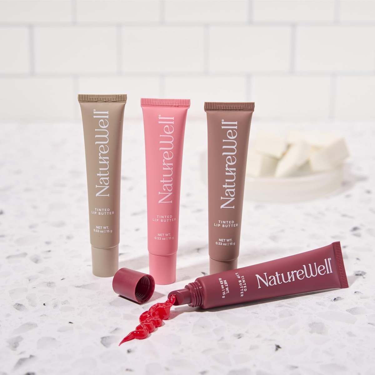 Son Dưỡng Môi Có Màu NatureWell Tinted Lip Butter – Set 4 Thỏi