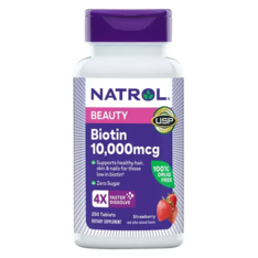 Viên Ngậm Natrol Biotin 10,000mcg – Hộp 250 Viên