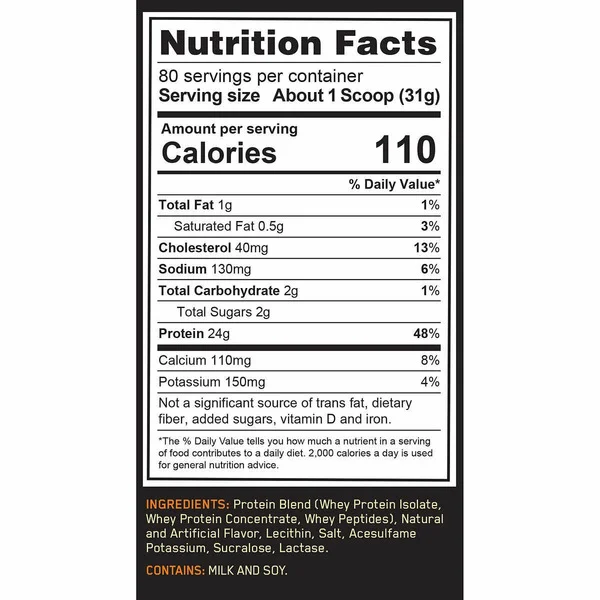 Bột Whey Protein Optimum Nutrition Gold Standard 100% Hương Kem Vanilla – 2481g