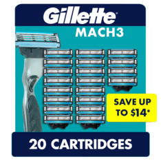 Lưỡi Dao Cạo Dành Cho Nam Gillette Mach3 Men's Razor Cartridges - Hộp 20 Cái