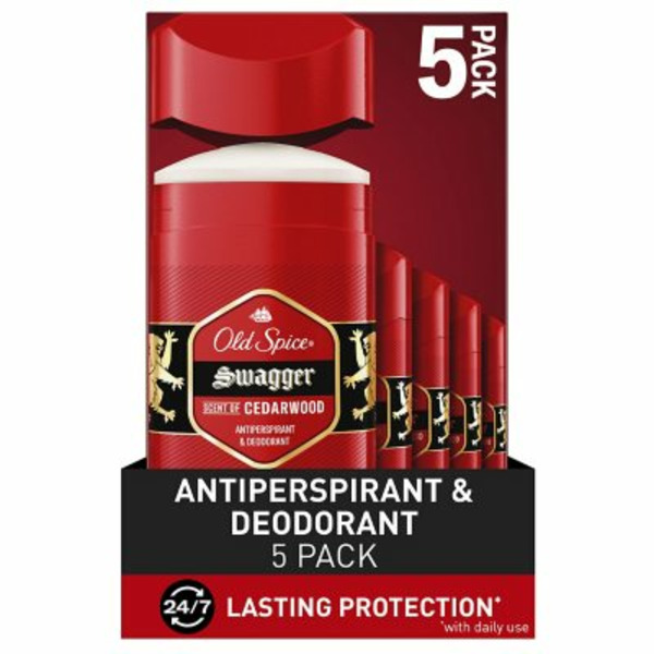 Lăn Khử Mùi Old Spice Swagger Antiperspirant & Deodorant For Men - Hộp 5 Thanh