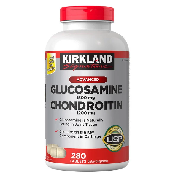 Viên Uống Kirkland Signature Glucosamine & Chondroitin – Hộp 280 Viên