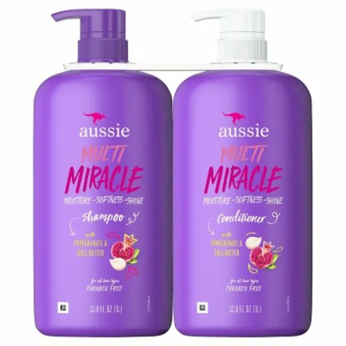 Bộ Dầu Gội Và Dầu Xả Aussie Multi Miracle 3-in-1 Shampoo and Conditioner - 2 Chai X 1L
