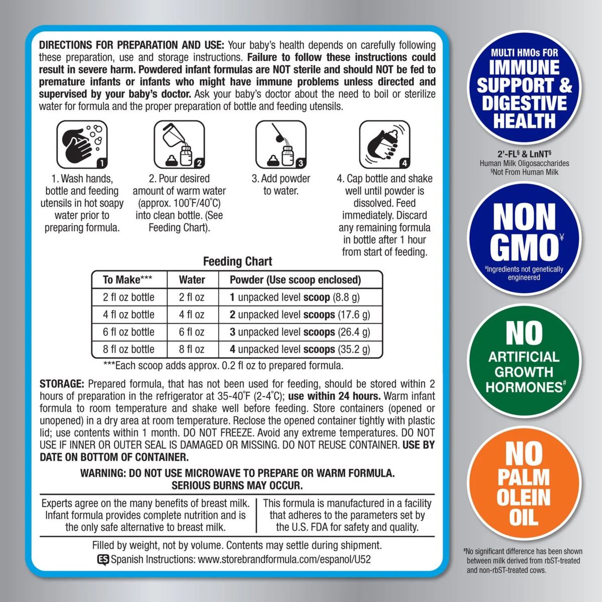 Sữa Công Thức Member's Mark Advantage Premium Infant Formula - Hộp 1.36kg