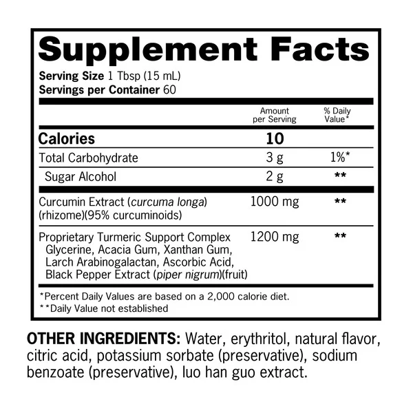 Nước Uống Qunol Liquid Turmeric 1000 mg - Chai 899ml