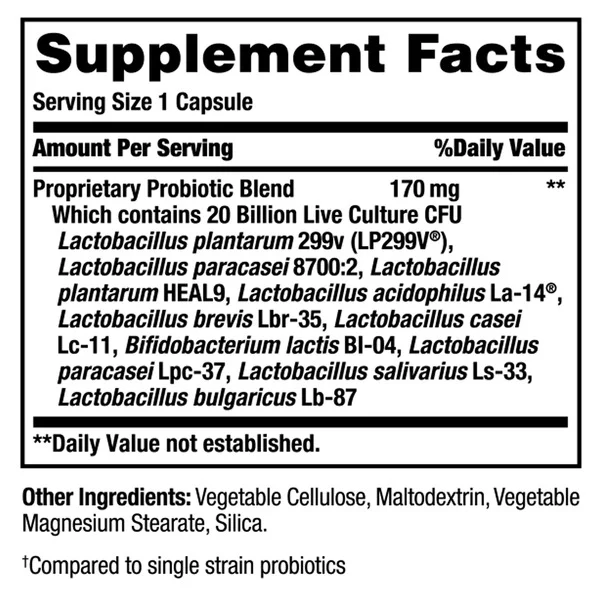 Viên Uống Nature's Bounty Ultra Strength Probiotic 10 – Hộp 70 Viên