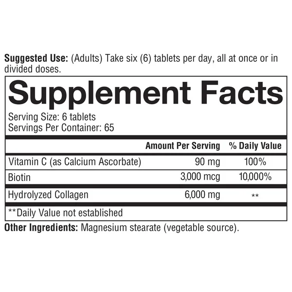 Viên Uống Youtheory Collagen Plus Biotin – Hộp 390 Viên