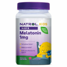 Kẹo Dẻo Hỗ Trợ Giấc Ngủ Natrol Kids Melatonin 1mg – Hộp 180 Viên
