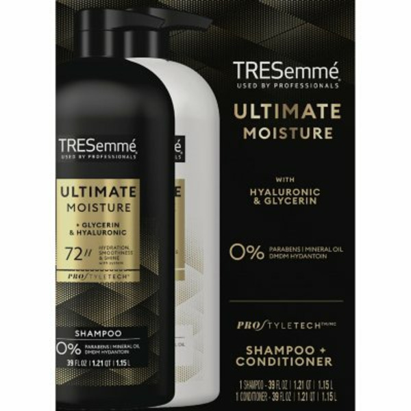 Bộ Dầu Gội và Dầu Xả Dưỡng Ẩm TRESemmé Ultimate Moisture Shampoo and Conditioner - 2 Chai X 1.15L