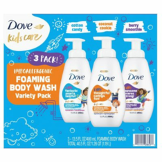 Sữa Tắm Tạo Bọt Dịu Nhẹ Cho Trẻ Em Dove Kids Care Foaming Body Wash - 3 Chai X 400ml
