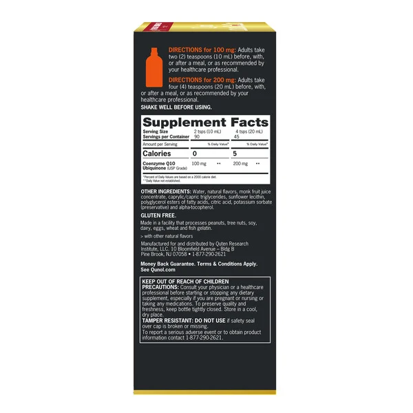 Nước Uống Qunol Liquid CoQ10 100 mg - Chai 899 ml