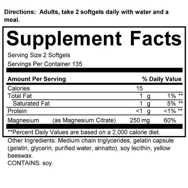 Viên Uống Kirkland Signature Magnesium Citrate 250mg – Hộp 270 Viên