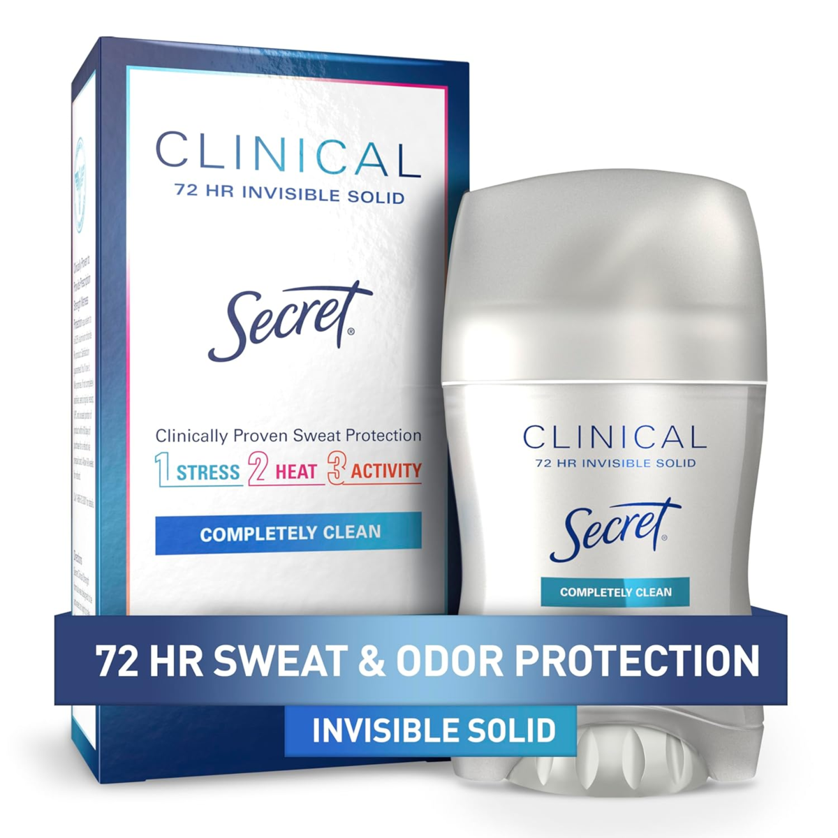 Lăn Khử Mùi Secret Clinical Strength Invisible Solid Antiperspirant Deodorant - Hộp 3 Thanh
