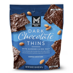 Kẹo Member's Mark Dark Chocolate Thins with Almonds & Sea Salt - Túi 567g